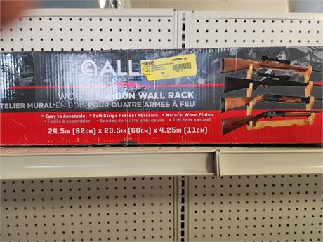 Allen Wooden 4 gun Wall Rack