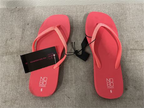 No Boundaries Juniors Flip Flop Sandals, Pink