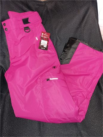 Swiss Tech Core Ski Snowboard Pants, Pink, Size Medium (8-10)