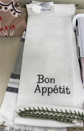 Bon Appetit Kitchen towels, 2 pack