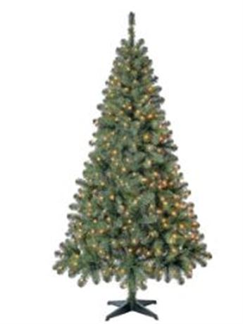 Holiday Time Pre-Lit Madison Pine Artificial Christmas Tree, Mini Clear Lights,