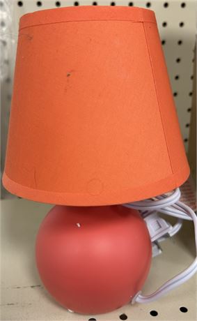 8 inch mini globe light, orange