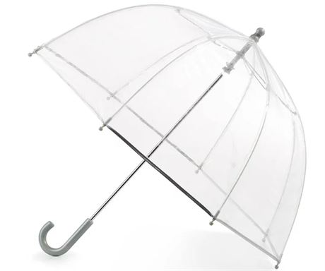 The Weather Station Children's Clear Dome Umbrella with Curv
