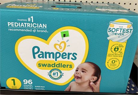 Pampers Swaddlers Size 1, 96 count
