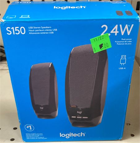 Logitech S150 2.4 watt Computer speaker