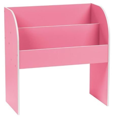 IRIS USA 2-Tier Kids' Wooden Bookshelf,�pink