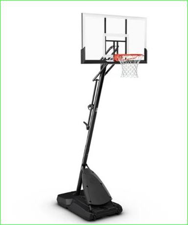 Spalding 54 In.Polycarbonate Exacta height Portable Basketball Hoop