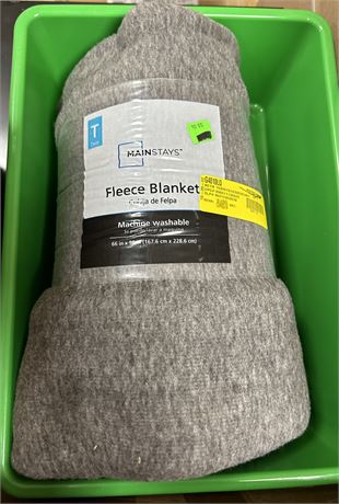 MainstaysFleece Blanket, grey