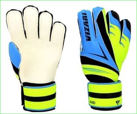 Vizari Sports Avio  Goalkeeper Soccer Glove Blue Green 10 size