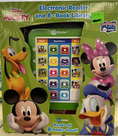 Disney Mickey Electronic Reader and 8 book pack
