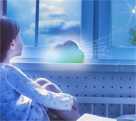Globe Electric LED Cloud Rechargeable Kids Night Light with Remote Control