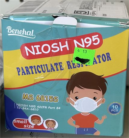 Kids Niosh N95 Masks, 10 ct