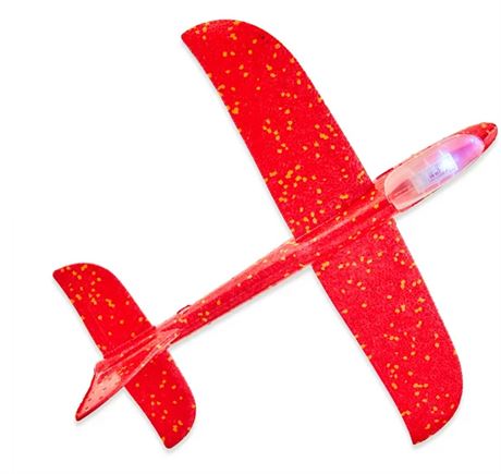 Way To Celebrate Easter Light-Up Foam Glider Plane, Red
