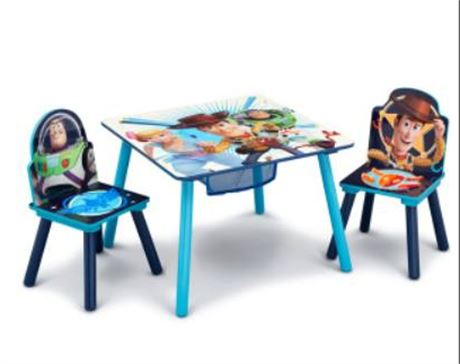 Disney/Pixar Toy Story 4 Kids Table and Chair Set with Storage by Delta Children