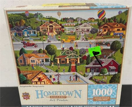 Hometown Gallery Bungalowville 1000 Piece Jigsaw Puzzle