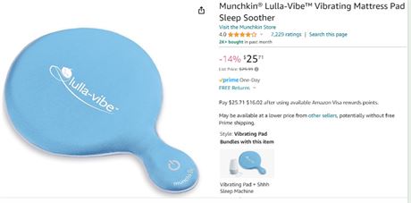 Munchkin   Lulla-Vibe Vibrating Mattress Pad