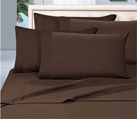 Elegant Comfort 1500 thread count sheet set, FULL, Brown