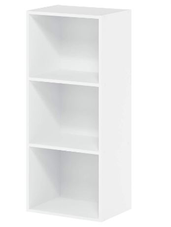 Furinno 3 Shelf Bookcase, white