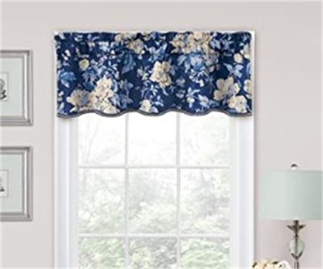 Lot of (FOUR) Traditions by Waverly Forever Yours Floral Curtain valances, 52"x1