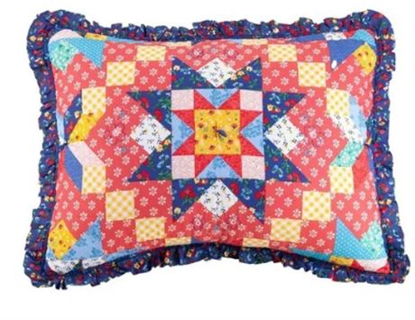 The   Pioneer Woman Multi-Color Starlight Patchwork 2-Piece Cotton King Sham   S