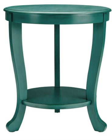Powell Teal Blue Side Table