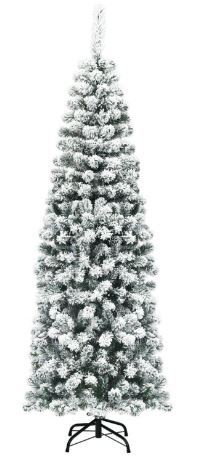 Costway 6 ft Flock Tipped Artificial Tree