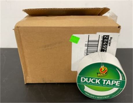 Case of (6)  Duck Brand 1.88 in   x 20 yd. White Colored Duct Tape,