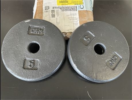(2) CAP 5lb weight plate