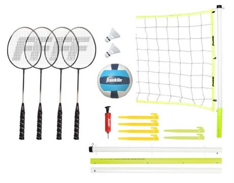 Franklin Sports Badminton and volleyballs set