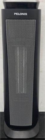 Pelonis 23 Ceramic Tower Fan-Forced Space Heater, PTHW15-18MR, Black ***HAS SCRA