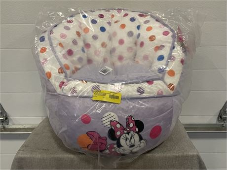 Disney Minnie Mouse Purple Polyester Bean Bag Chair