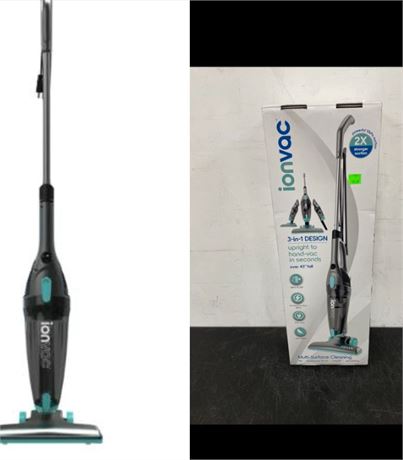 Ionvac ZipVac, 3-in-1 Corded Upright/Handheld Floor and Carpet Vacuum Cleaner