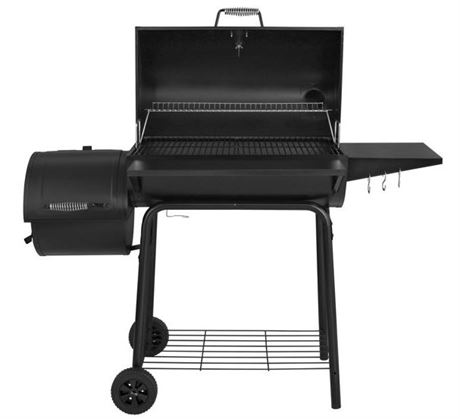 Royal Gourmet 30 inch Barrel Charcoal Grill with offset smoker and Cover