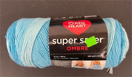 ed Heart Super Saver Ombre Medium Acrylic Scuba Yarn, 482 yd