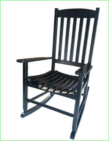 Mainstays Outdoor Wood Porch Rocking Chair, Black