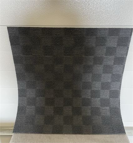 (3)  Masonry Denim Carpet Tiles,24x24 Indoor/Outdoor, gray 180 sq. ft