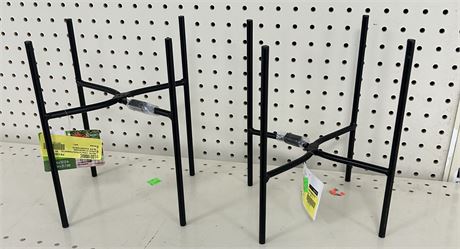 Lot of (2) Mainstays Versaille Metal Planter Stands