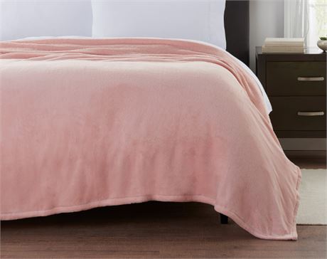 Mainstays Super soft Plush Blanket, Pink, TWIN