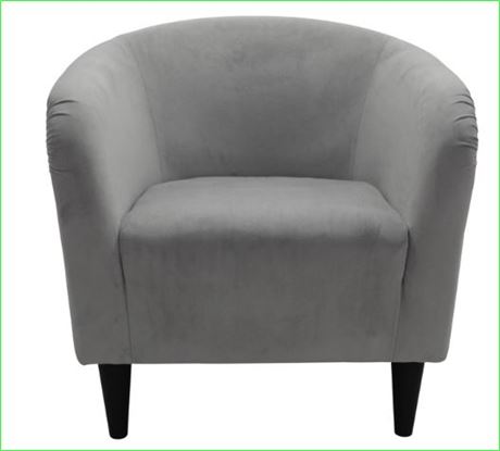 Mainstays Microfiber Tub Accent Chair, Dove Gray