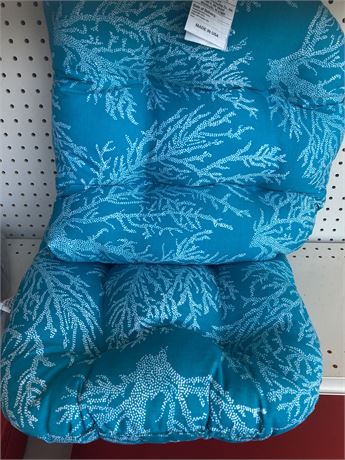 Set of (TWO) Greenland Outdoor Seat Cushion, Aqua