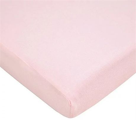 American Baby Co. Cotton Jersey Knit Fitted Playard Sheet, Pink