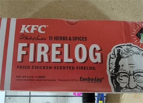 KFC Fried Chicken-Scented Firelog