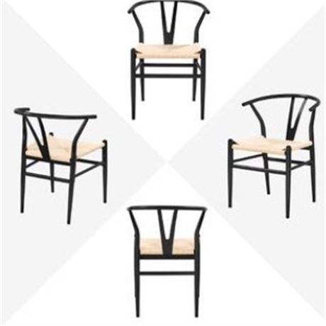 Lot of (TWO) Yaheetech 611111 Chairs, Black