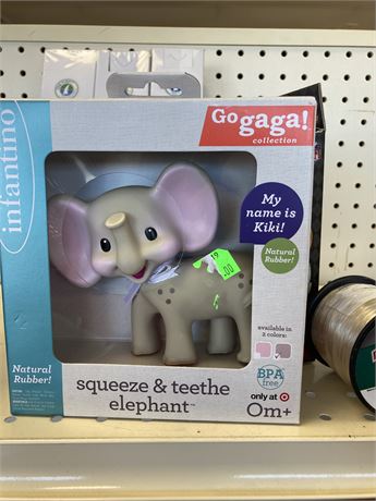 Infantino Squeeze and Teeth Elephant