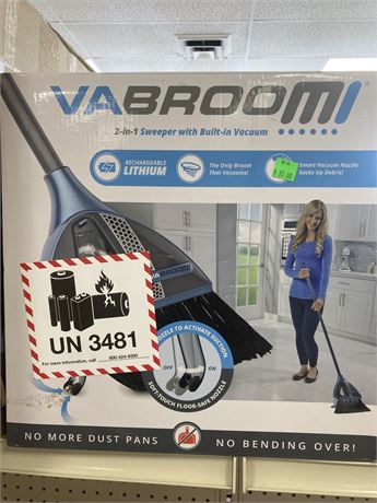 Vabroom 2 in 1 broom with built in  Vaccuum