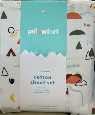 Pillowfort Adventure Sheet Set, Full