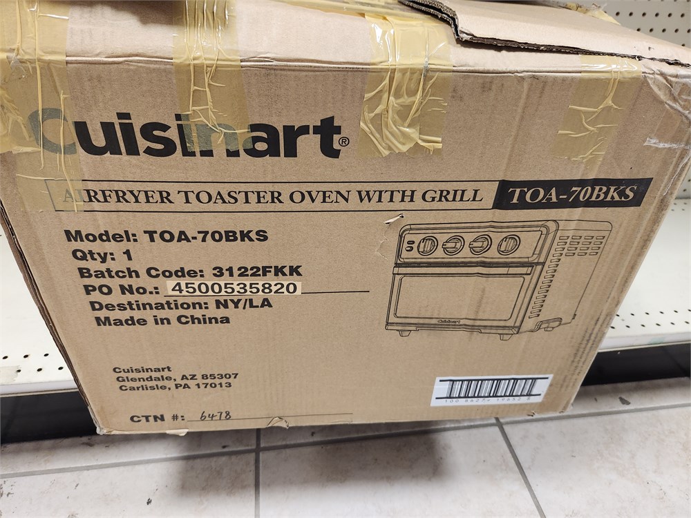 OSSAUCTIONS - Cuisinart TOA-70BKS AirFryer Toaster Oven With Grill ...