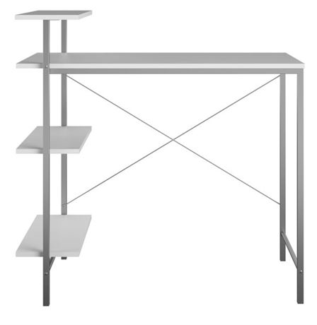 Mainstays Side Storage Desk-White