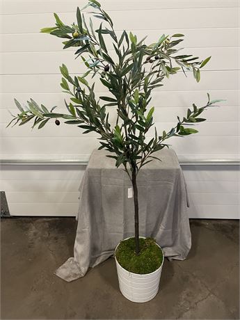 4 ft faux olive tree