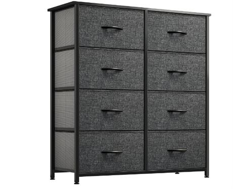 Yitahome 8 Drawer Cabinet, Black
